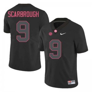 NCAA Men's Alabama Crimson Tide #9 Bo Scarbrough Stitched College Nike Authentic Black Football Jersey PI17Q70QC
